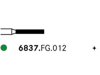 Komet 6837.FG.012 Diamond Preparation Bur