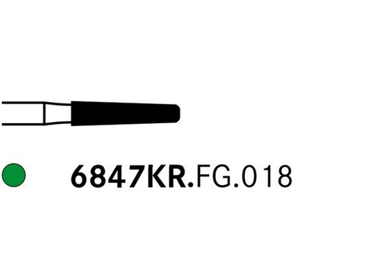 Komet 6847KR.FG.018 Diamond Bur