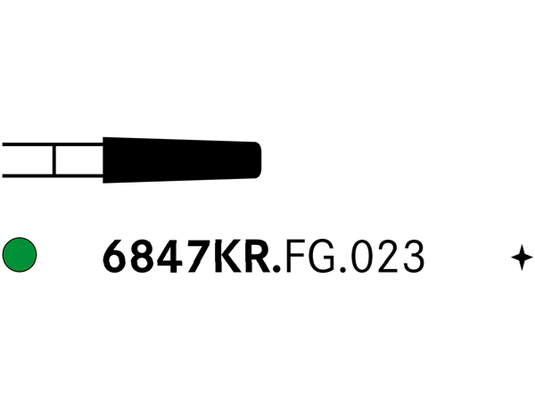 Komet 6847KR.FG.023 Diamond Bur