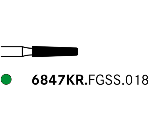 Komet 6847KR.FGSS.018 Diamond Bur