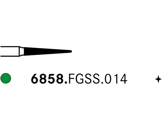 Komet 6858.FGSS.014 Diamond Bur