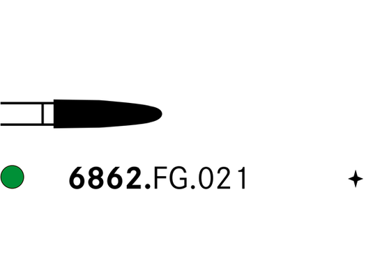 Komet 6862.FG.021 Diamond Bur