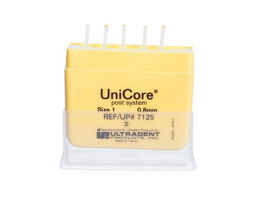 Ultradent UniCore Posts Size 1 Yellow 5-Pack