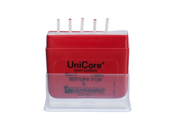 Load image into Gallery viewer, Ultradent UniCore Posts Size 2 Red 5-Pack
