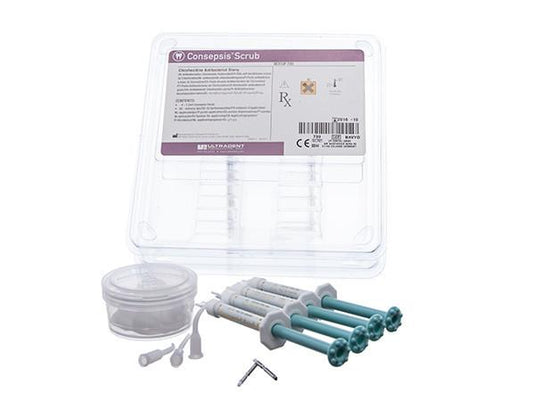 Ultradent Consepsis Scrub Chlorhexidine Antibacterial Slurry Syringe Kit