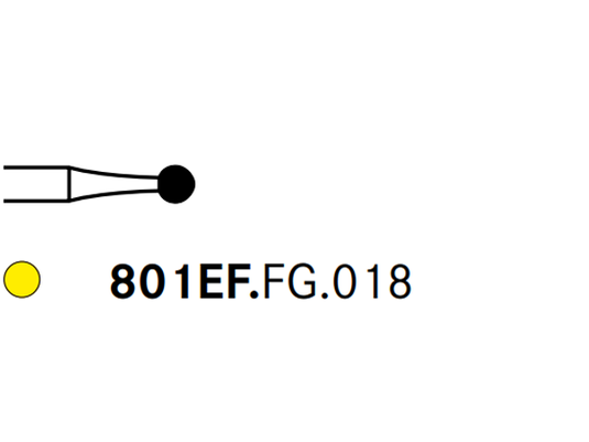 Komet 801EF.FG.018 Diamond Preparation Bur