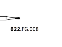 Komet 822.FG.008 Pear Diamond Preparation Bur