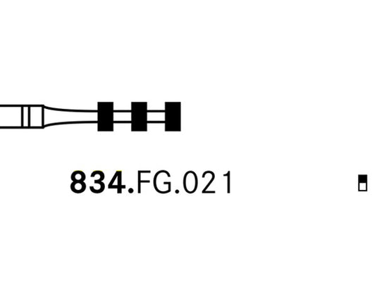 Komet 834.FG.021 Diamond Preparation Bur