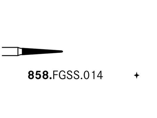 Komet 858.FGSS.014 Diamond Preparation Bur
