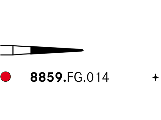 Komet 8859.FG.014 Diamond Bur