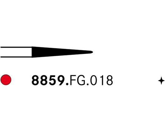 Komet 8859.FG.018 Diamond Bur