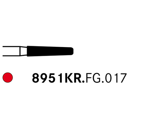 Komet 8951KR.FG.017 Diamond Preparation Bur