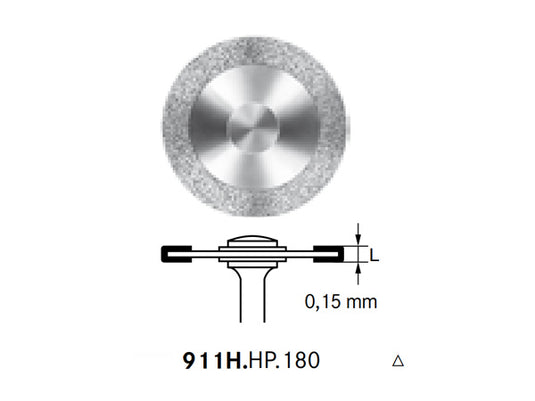 Komet 911H.HP.180 Diamond IPR Disc