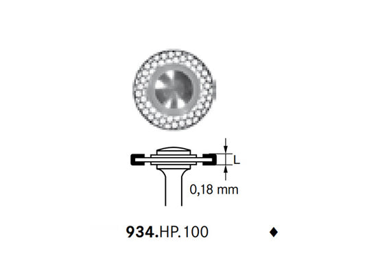 Komet 934.HP.100 Diamond IPR Disc
