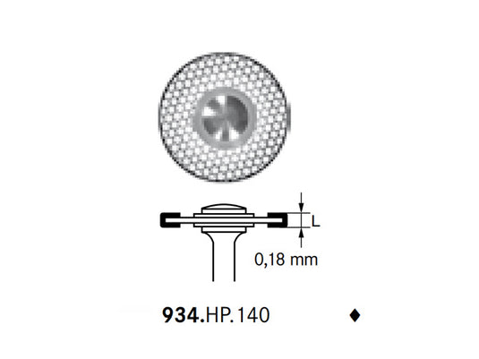 Komet 934.HP.140 Diamond IPR Disc