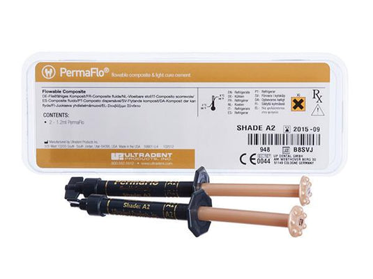 Ultradent Permaflo Flowable Composite A2 Refill Syringes