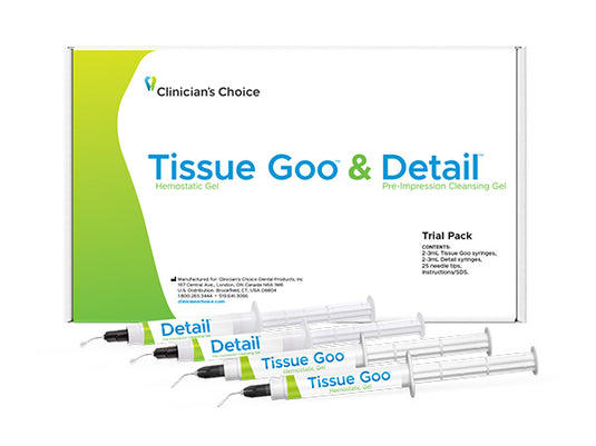 Clinician's Choice Tissue Goo and Detail Trial Kit