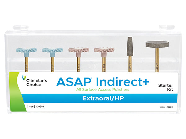 Load image into Gallery viewer, Clinician&#39;s Choice® ASAP® INDIRECT+ All Surface Access Polishers Extraoral Starter Kit
