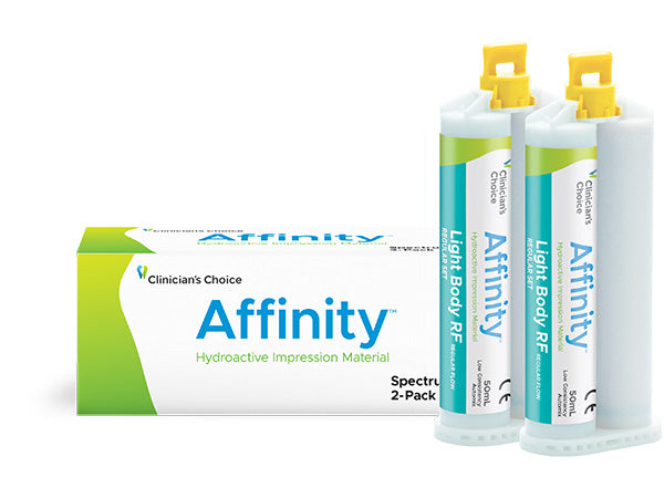 Load image into Gallery viewer, Clinician&#39;s Choice® Affinity™ Light Body RF Hydroactive Impression Material 2-pack
