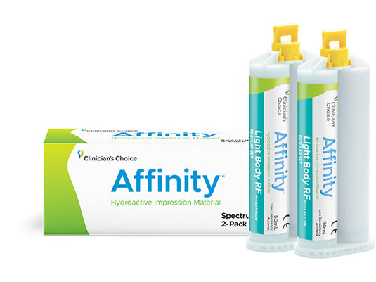 Clinician's Choice® Affinity™ Light Body RF Hydroactive Impression Material 2-pack