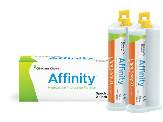 Clinician's Choice® Affinity™ Light Body XL Hydroactive Impression Material 2-Pack