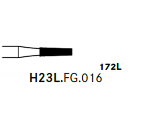 H23L.FG.016 Tapered Tungsten Carbide Finishing Bur