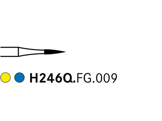 Komet H246Q.FG.009 Tungsten Carbide Q-Finisher Bur