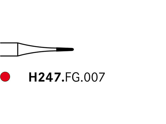 Komet H247.FG.007 Tungsten Carbide Finishing Bur