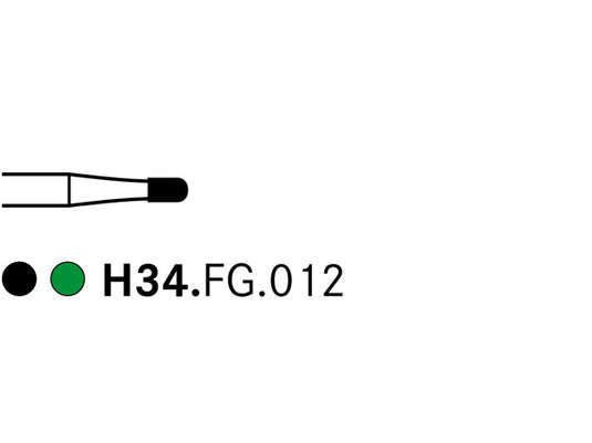 Komet H34.FG.012 Crown Removal Carbide Bur