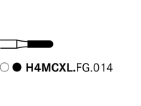 Komet H4MCXL.FG.014 Tungsten Carbide Bur
