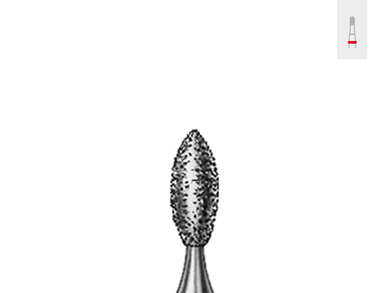 Komet 8368 Football Diamond Finishing Bur