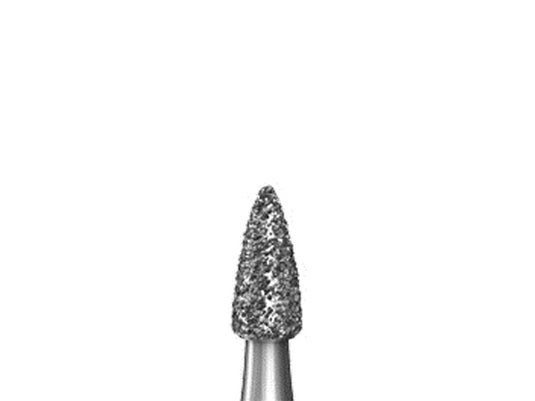 Komet ZR6274 Round End Flame Ceramic Grinder Diamond Bur