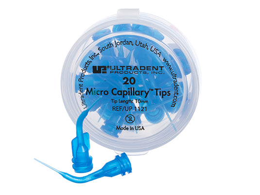 Ultradent Micro Capillary 10mm Tips 20-Pack 