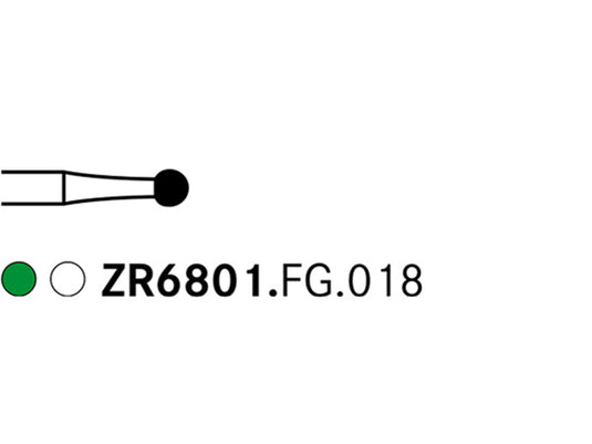 Komet ZR6801.FG.018 Zirconia Grinder Diamond Bur