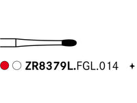 Komet ZR8379.FGL.014 Long Neck Egg Ceramic Grinder Diamond Bur