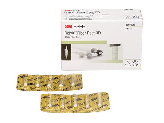 3M™ ESPE™ RelyX™ Fiber Post 3D, 56948, white, size 0 (1.1 mm diameter), 10 posts