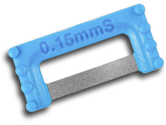 ContacEZ IPR Strip Cyan Single-Sided Widener 0.15mm