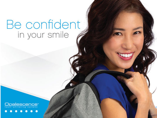 Back to school teeth whitening poster